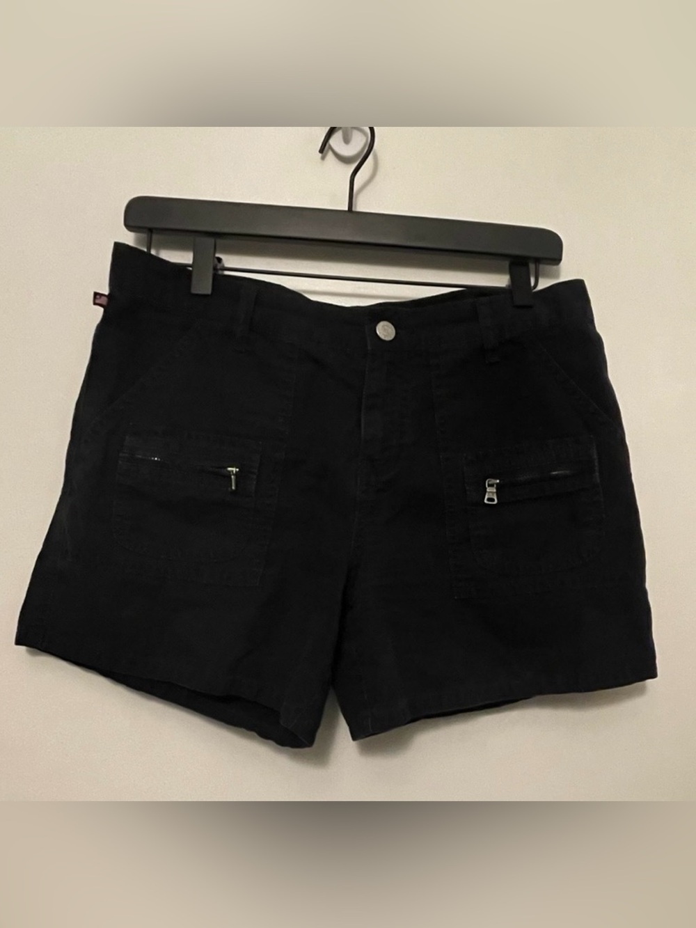 Polo by Ralph Lauren Black Women's Zip-Pocket Shorts